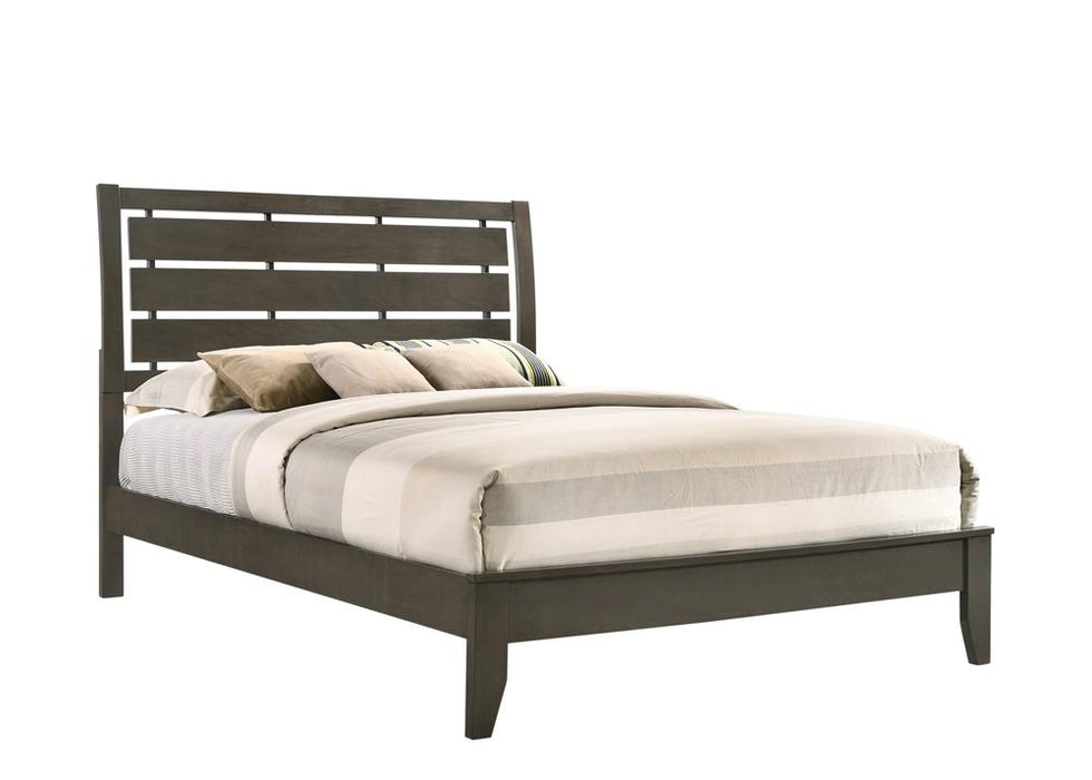 Serenity Eastern King Panel Bed Mod Grey image