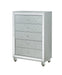 Gunnison 5-drawer Chest Silver Metallic image