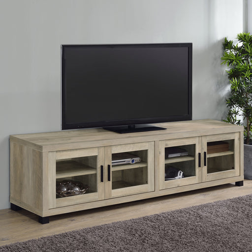 Sachin Rectangular TV Console with Glass Doors image