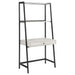 Pinckard 1-drawer Ladder Desk Grey Stone and Black image