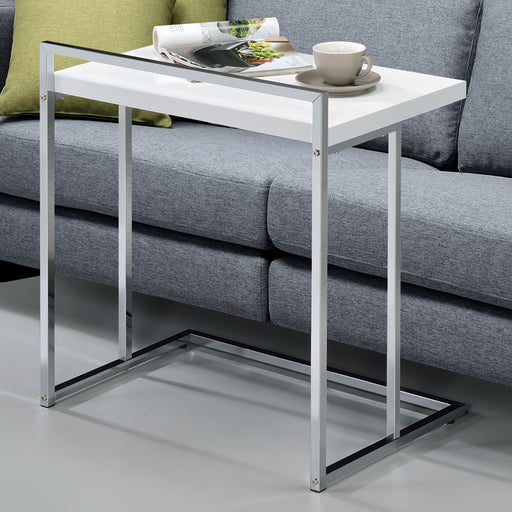 Dani Rectangular Snack Table with Metal Base image