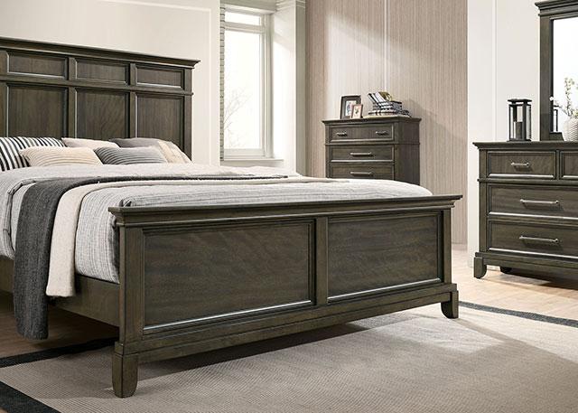 HOUSTON Queen Bed, Gray