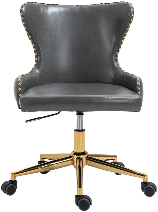 Hendrix Grey Faux Leather Office Chair