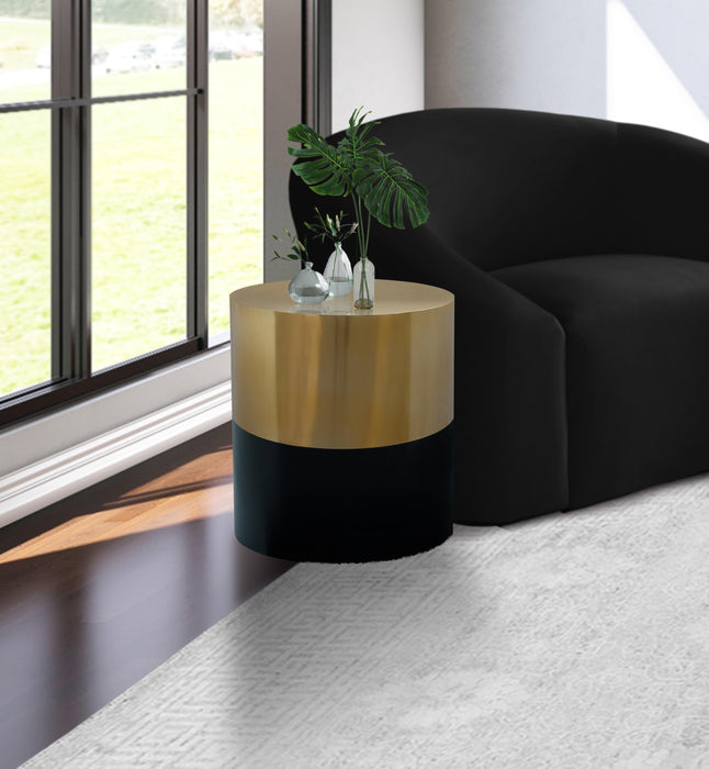 Sun Black / Gold End Table