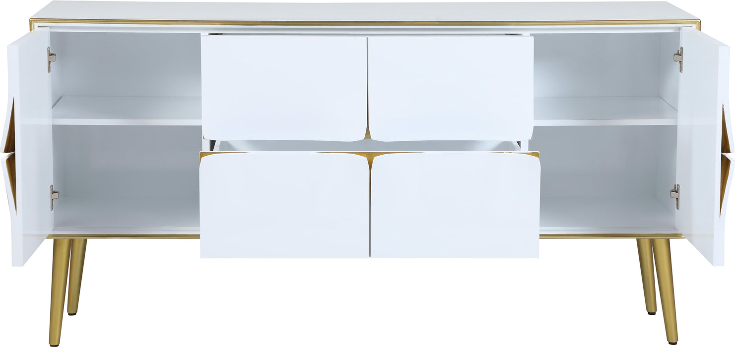 Pop White / Gold Sideboard/Buffet