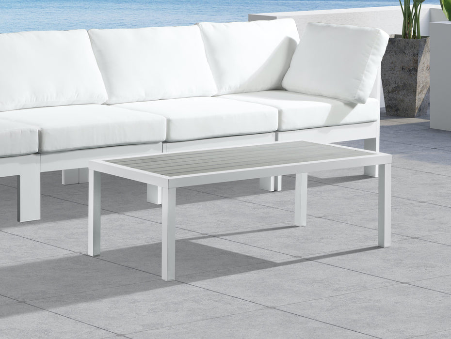 Nizuc Grey manufactured wood Outdoor Patio Aluminum Coffee Table