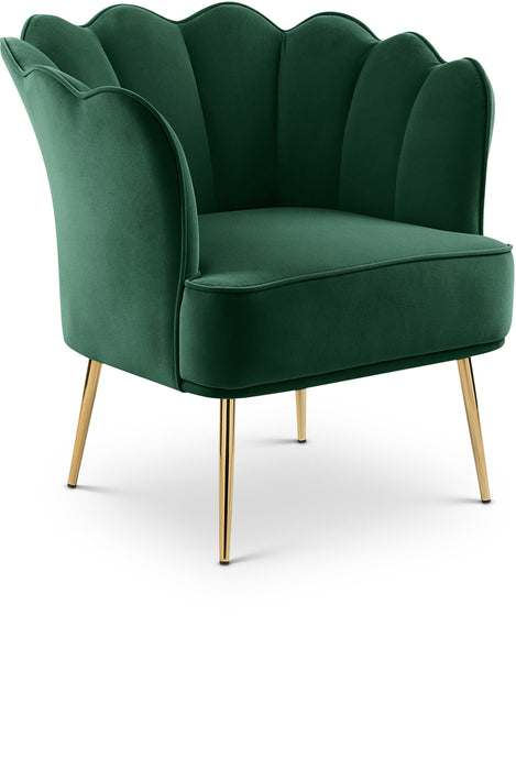 Jester Green Velvet Accent Chair image