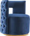 Theo Navy Velvet Accent Chair image