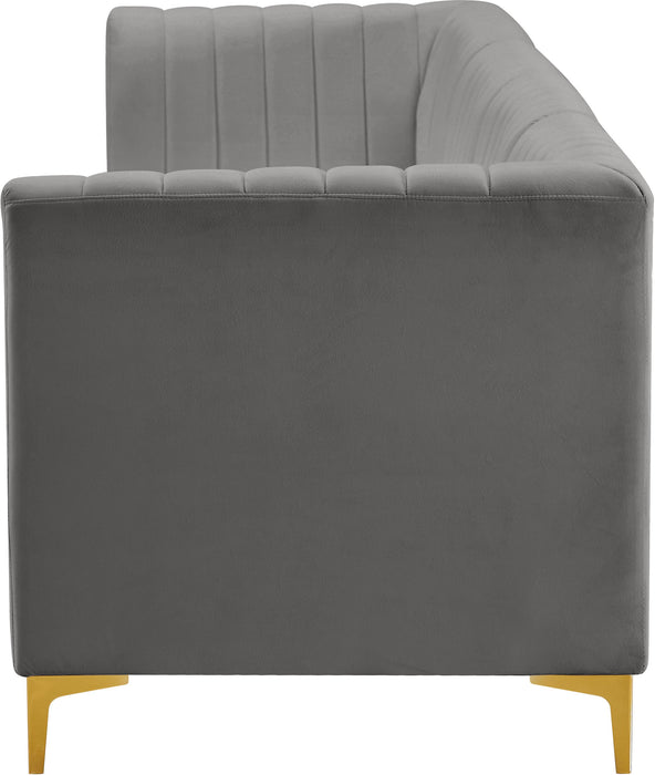 Alina Grey Velvet Modular Sofa