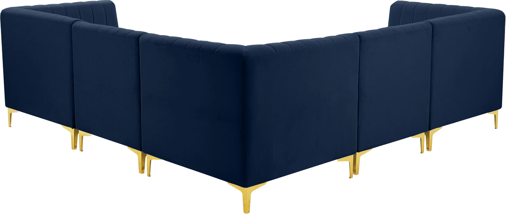 Alina Navy Velvet Modular Sectional