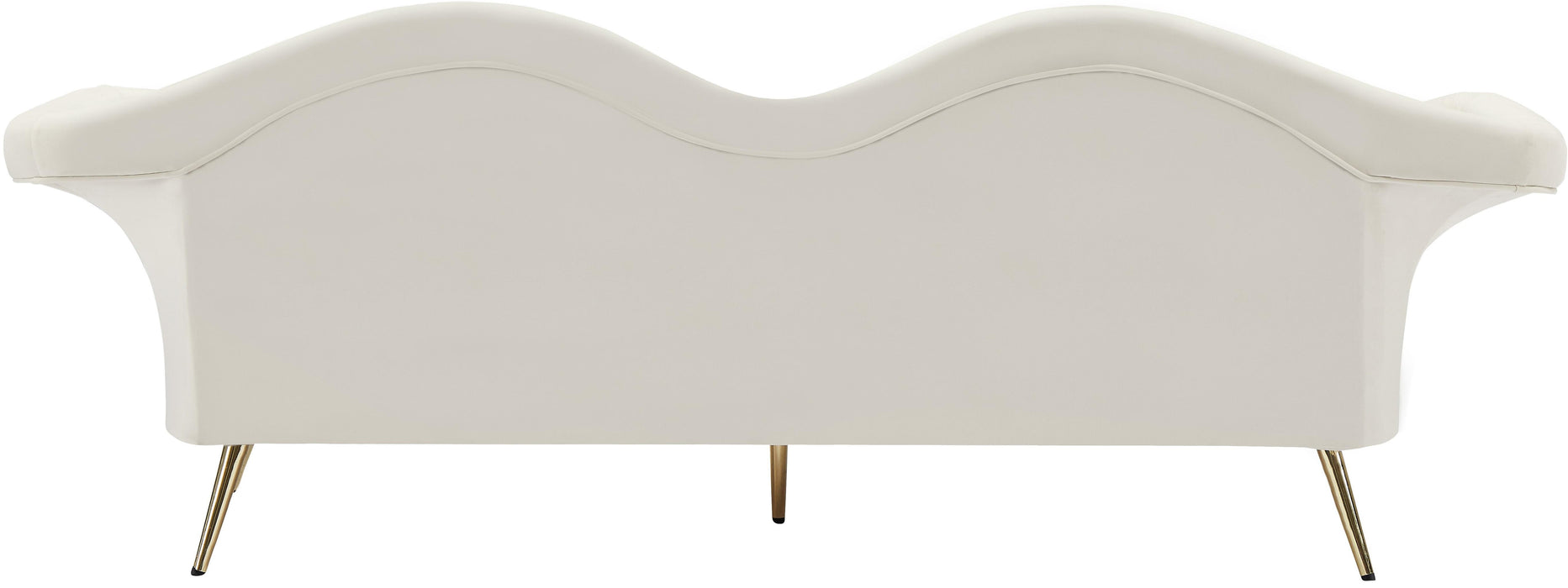 Lips Cream Velvet Sofa