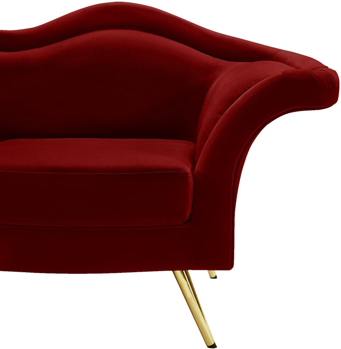 Lips Red Velvet Chair