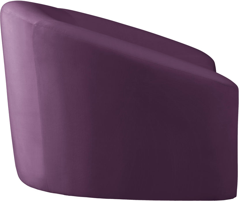 Riley Purple Velvet Chair