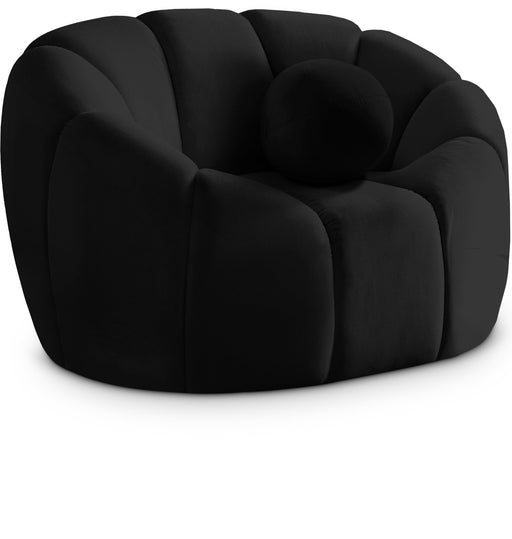 Elijah Black Velvet Chair image