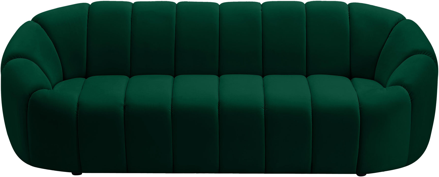 Elijah Green Velvet Sofa