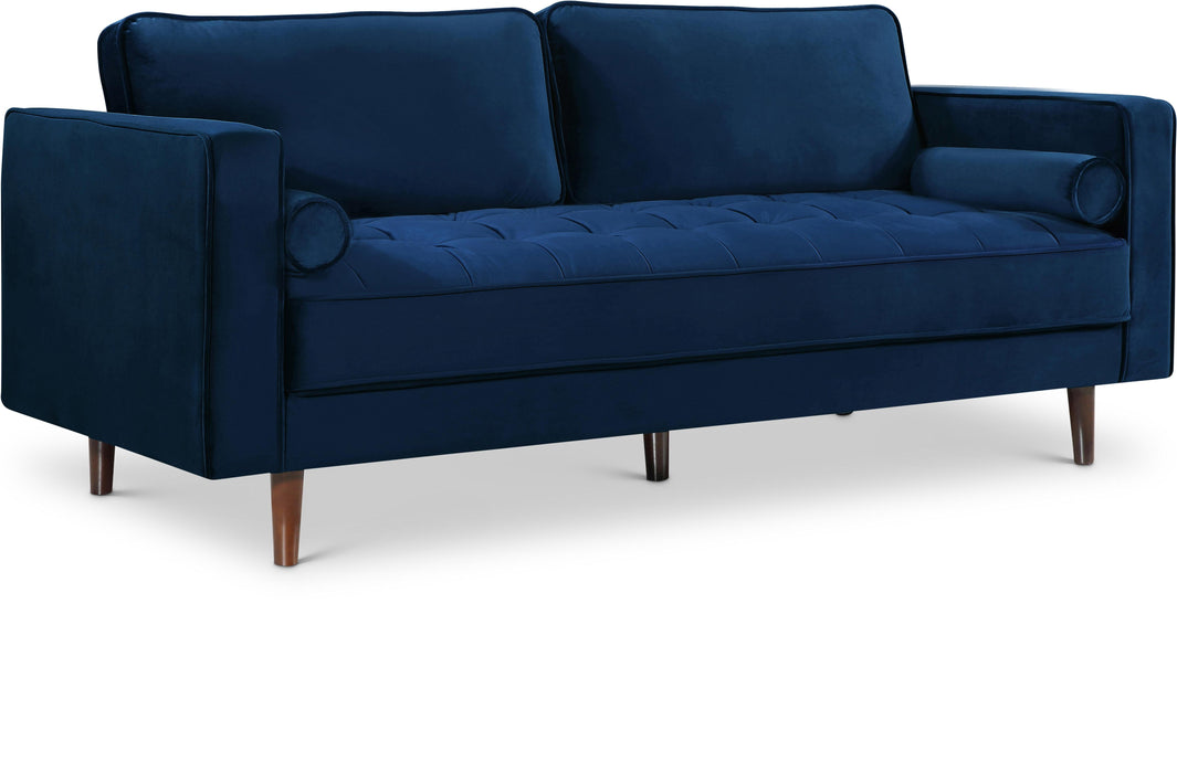 Emily Navy Velvet Sofa image