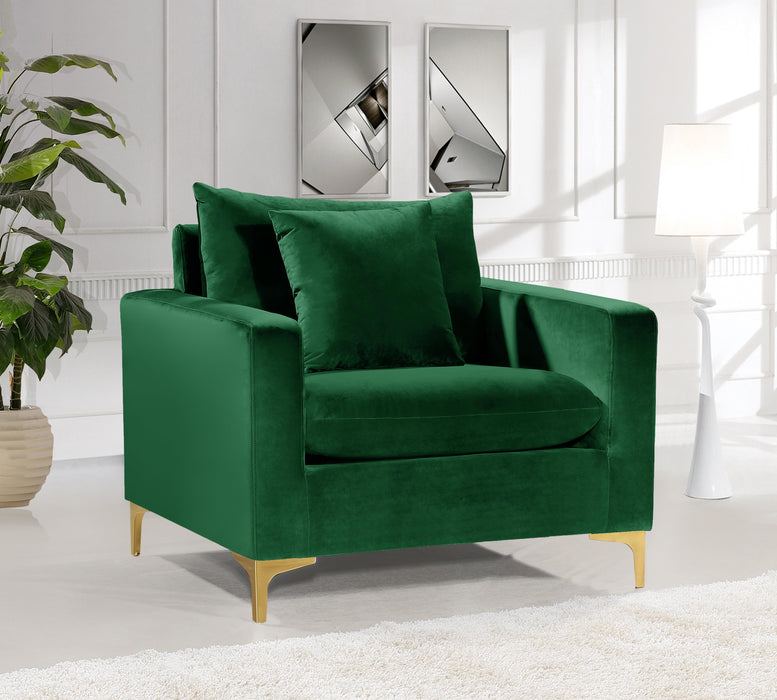 Naomi Green Velvet Chair