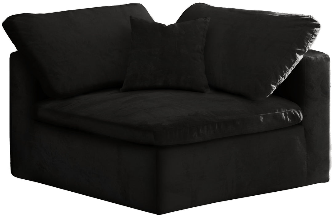 Cozy Black Velvet Chair