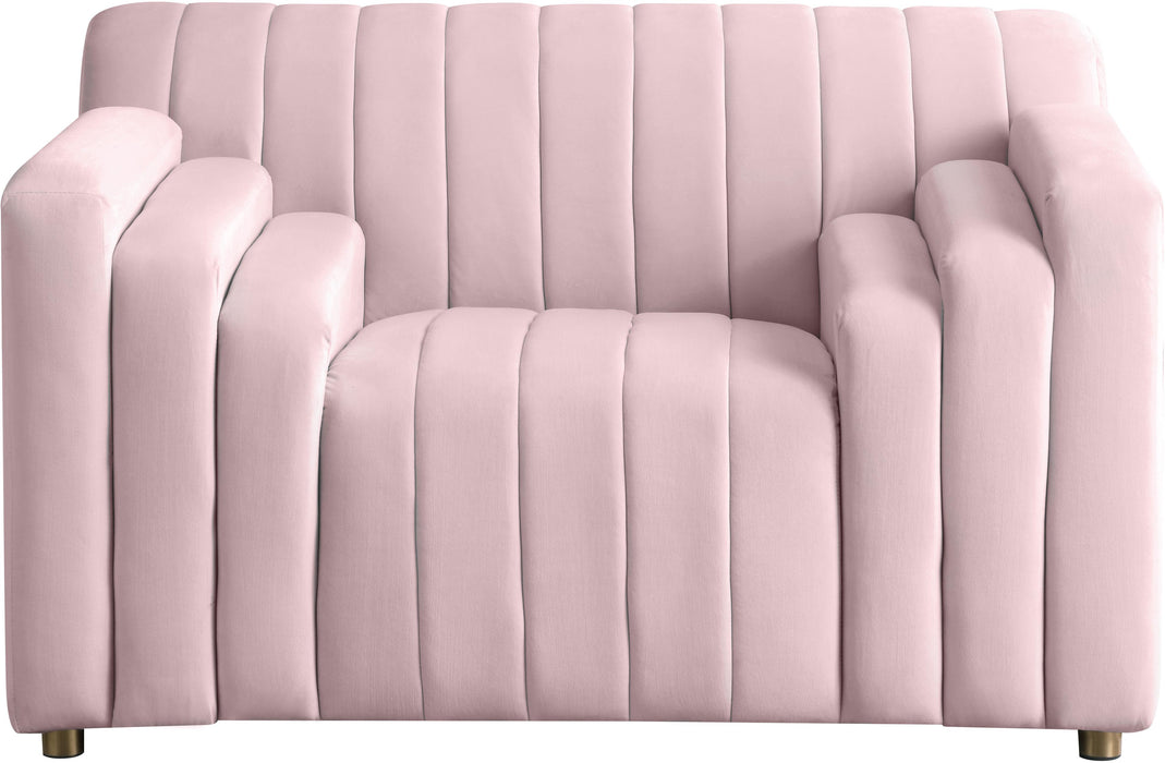 Naya Pink Velvet Chair