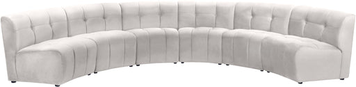 Limitless Cream Velvet 6pc. Modular Sectional image