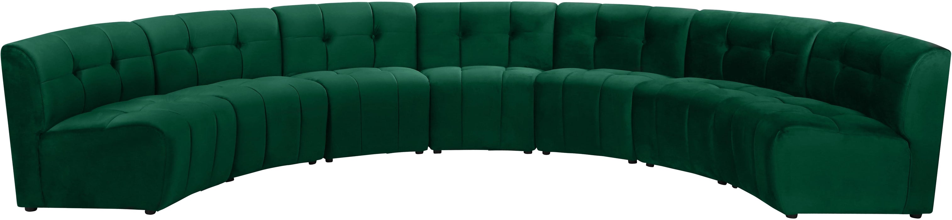 Limitless Green Velvet 7pc. Modular Sectional image