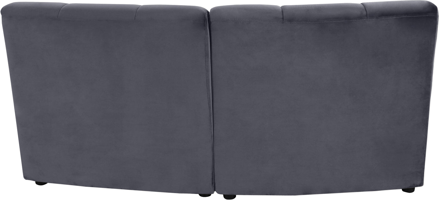 Limitless Grey Velvet 2pc. Modular Sectional