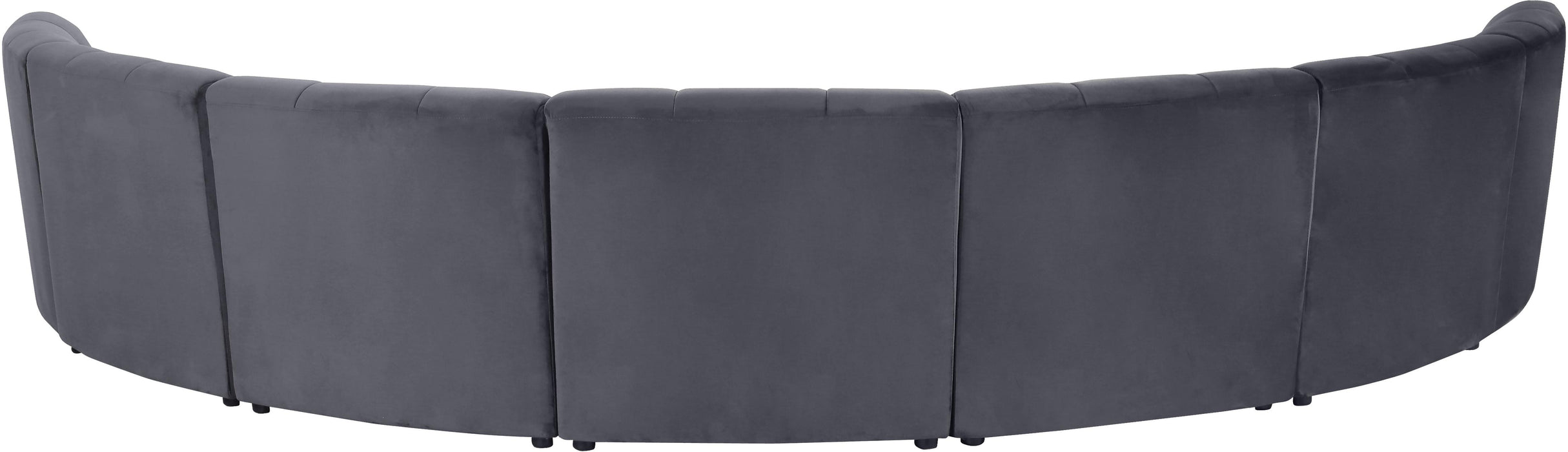 Limitless Grey Velvet 7pc. Modular Sectional