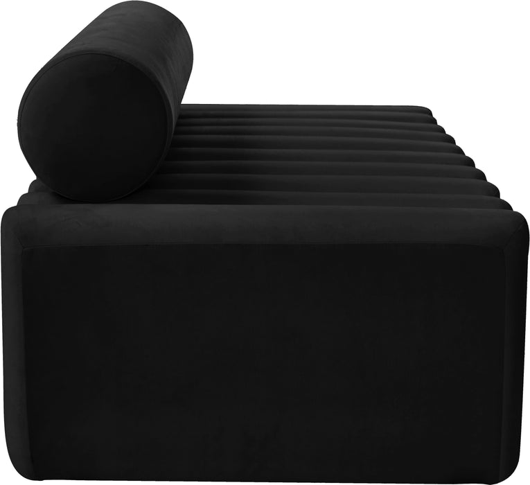 Melody Black Velvet Sofa