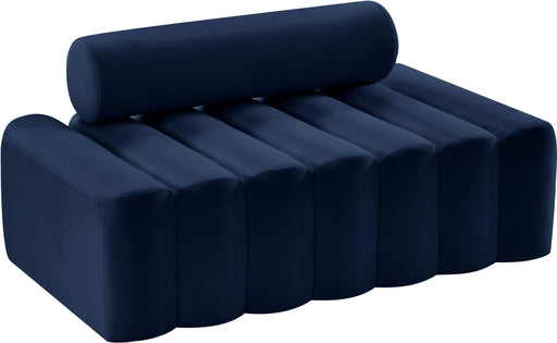 Melody Navy Velvet Loveseat image