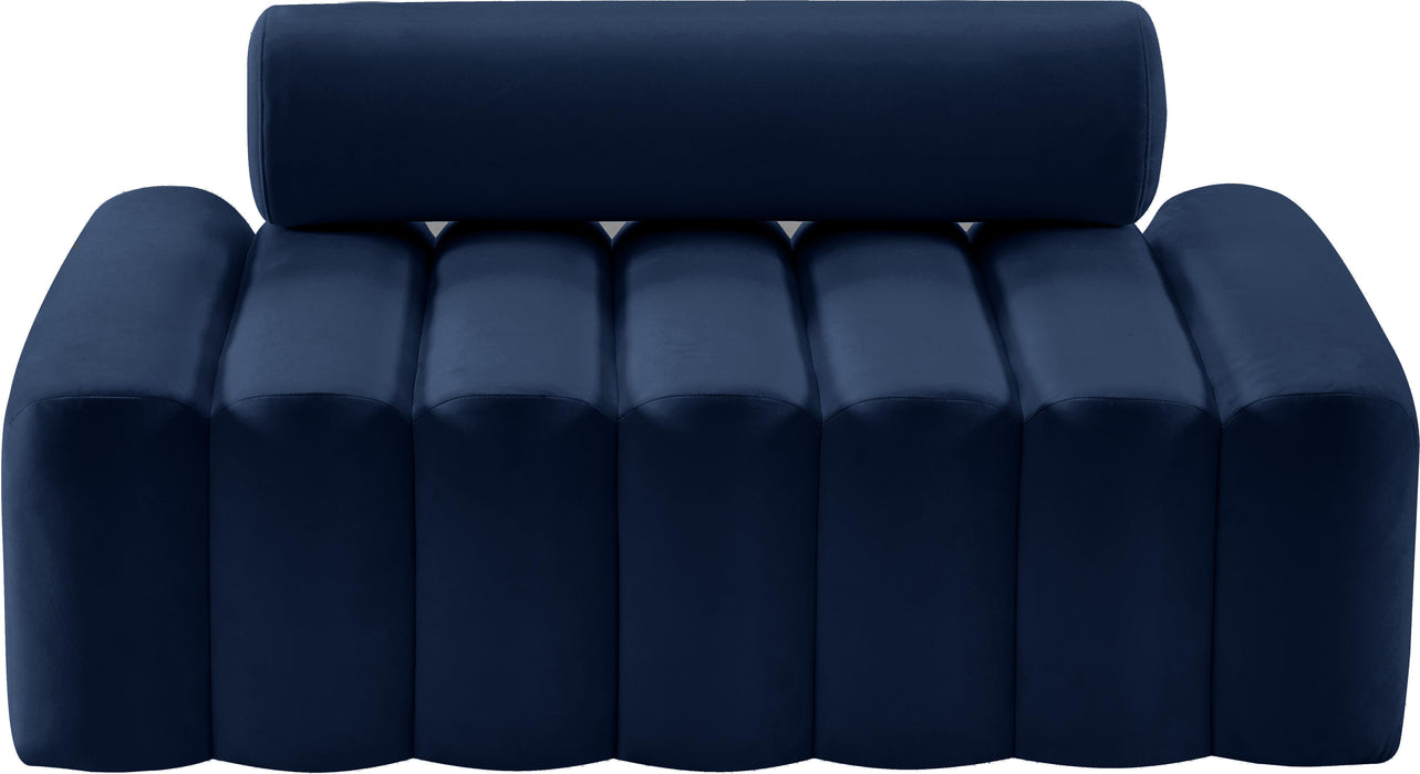 Melody Navy Velvet Loveseat