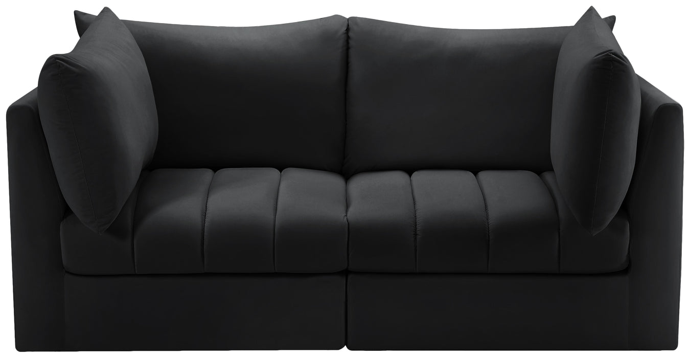 Jacob Black Velvet Modular Sofa