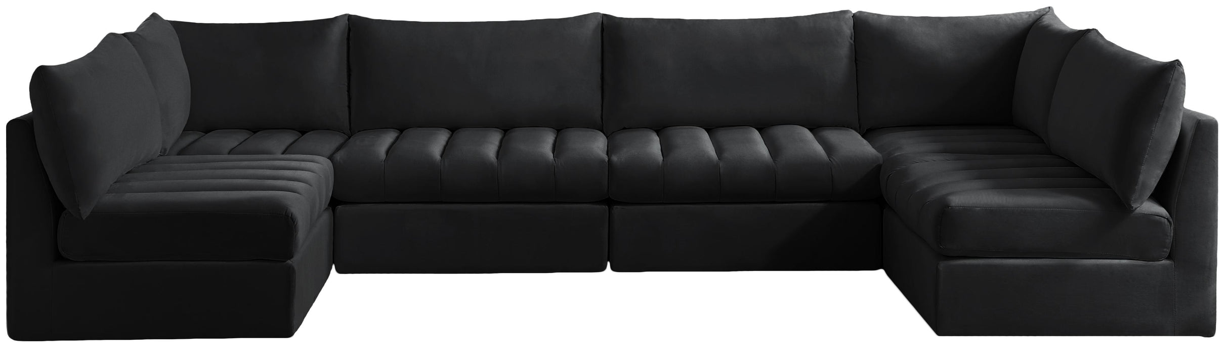 Jacob Black Velvet Modular Sectional