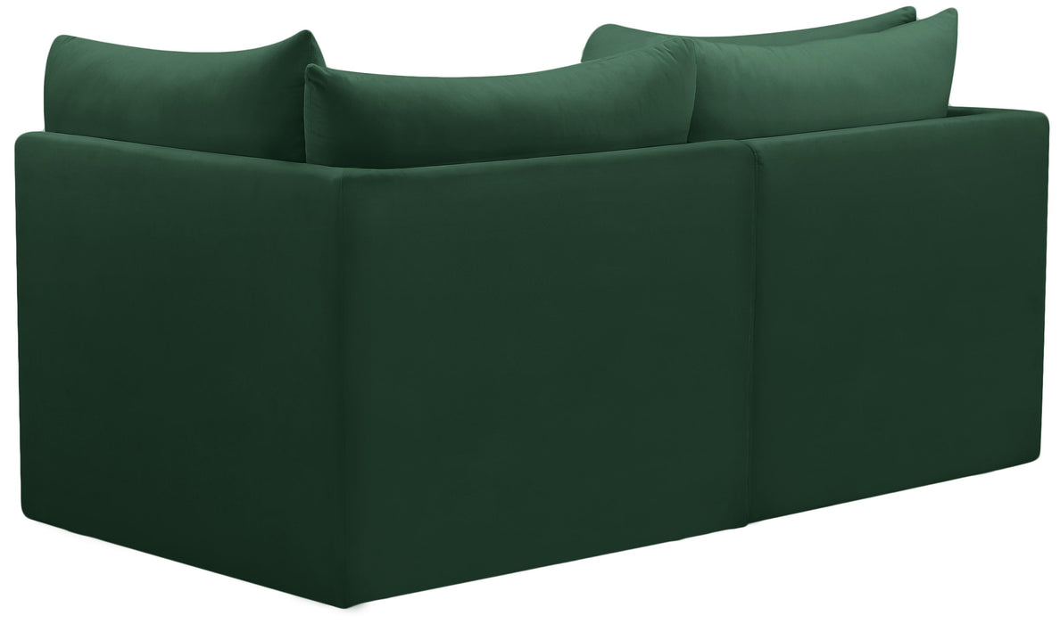 Jacob Green Velvet Modular Sofa