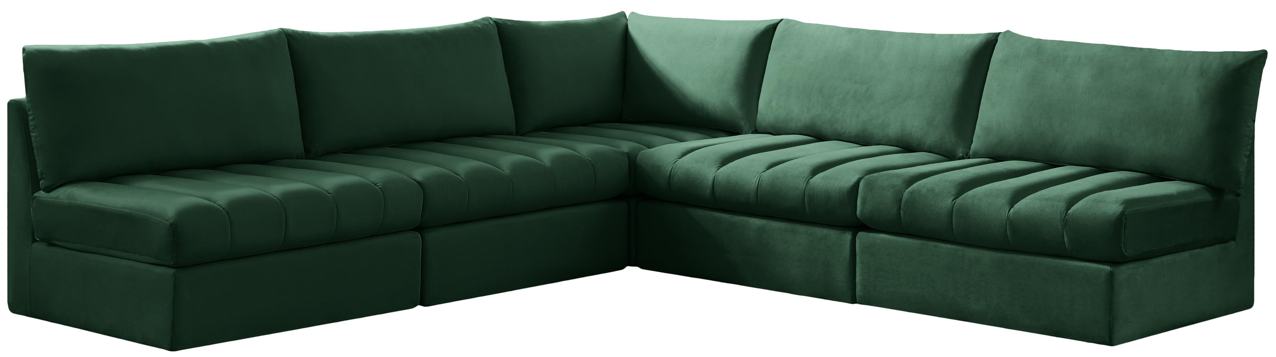 Jacob Green Velvet Modular Sectional