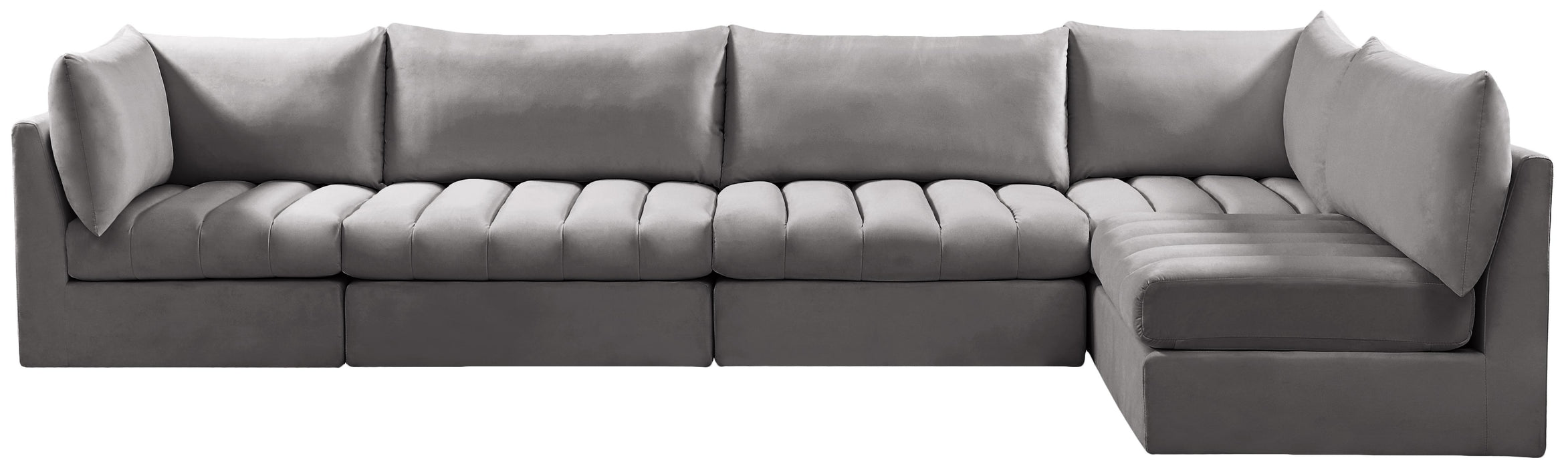 Jacob Grey Velvet Modular Sectional