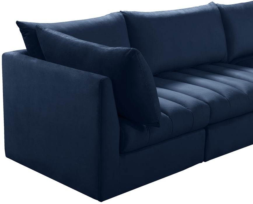 Jacob Navy Velvet Modular Sectional