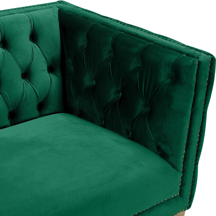 Michelle Green Velvet Chair