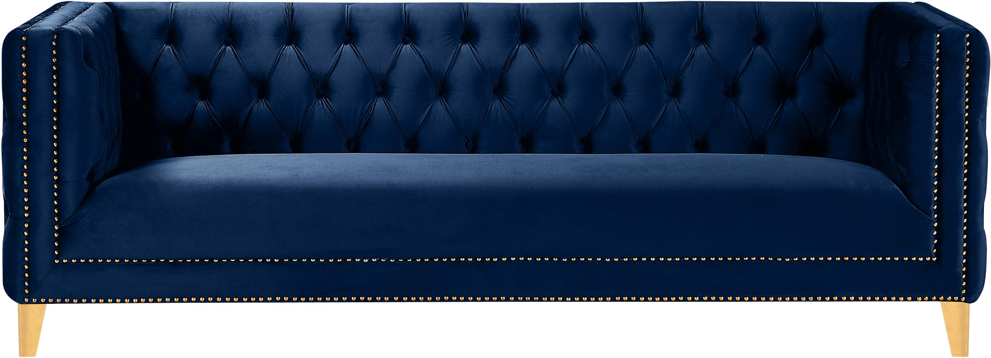 Michelle Navy Velvet Sofa