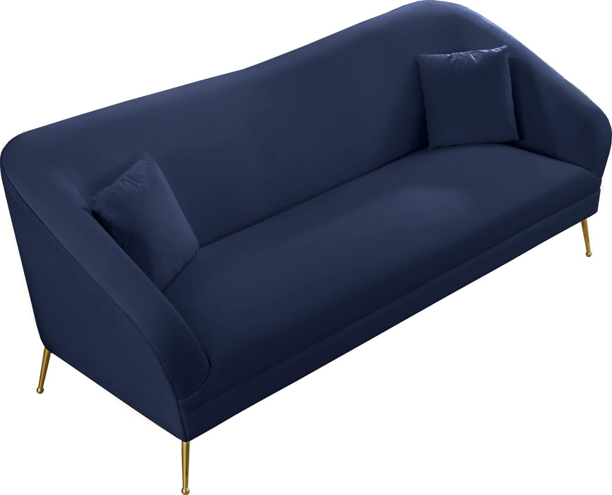 Hermosa Navy Velvet Sofa