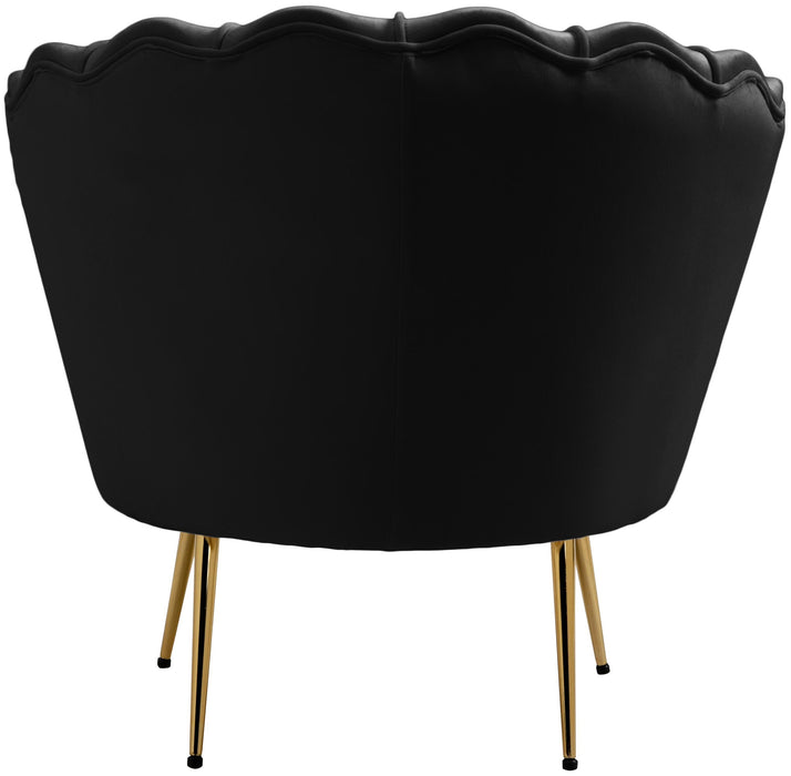 Gardenia Black Velvet Chair