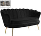 Gardenia Black Velvet Loveseat image