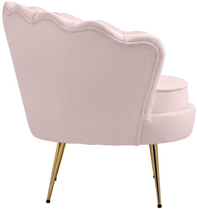 Gardenia Pink Velvet Chair