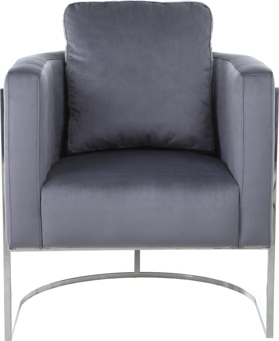 Casa Grey Velvet Chair