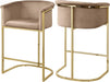 Donatella Beige Velvet Stool image