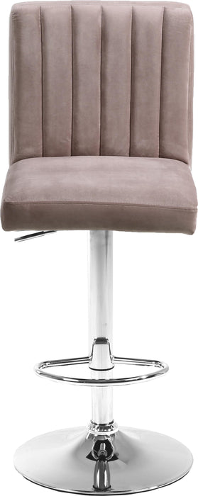 Joel Pink Velvet Adjustable Stool