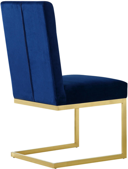 Cameron Navy Velvet Dining Chair