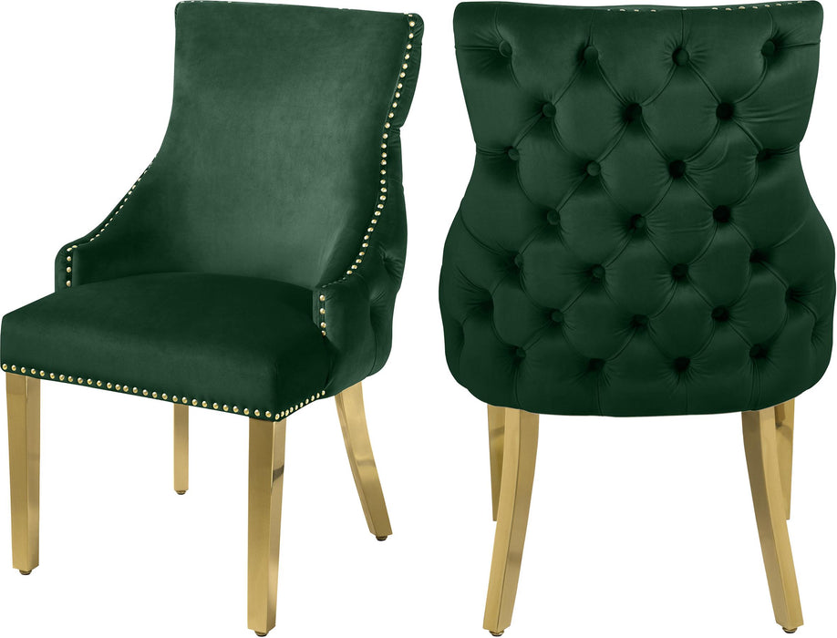 Tuft Green Velvet Dining Chair image