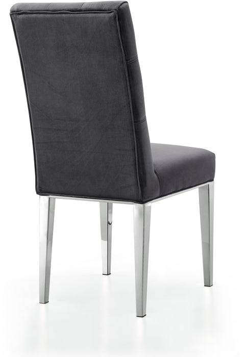 Juno Grey Velvet Dining Chair