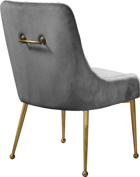 Owen Grey Velvet Dining Chair