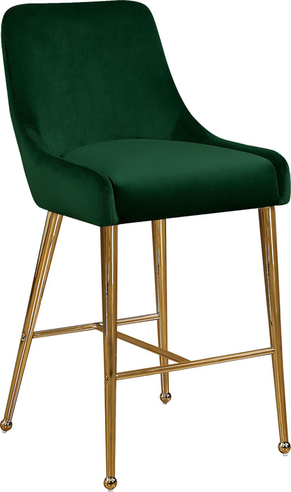 Owen Green Velvet Stool